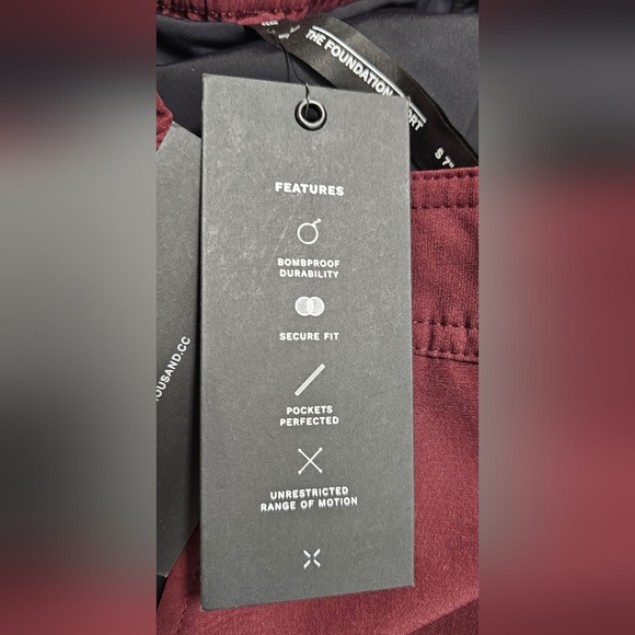 Ten Thousand Foundation Shorts Maroon 7" With Liner Multiple Sizes New With Tags - Picture 8 of 15